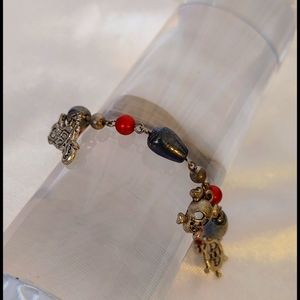 HipStartAr Beach biker babe bauble charm bracelet